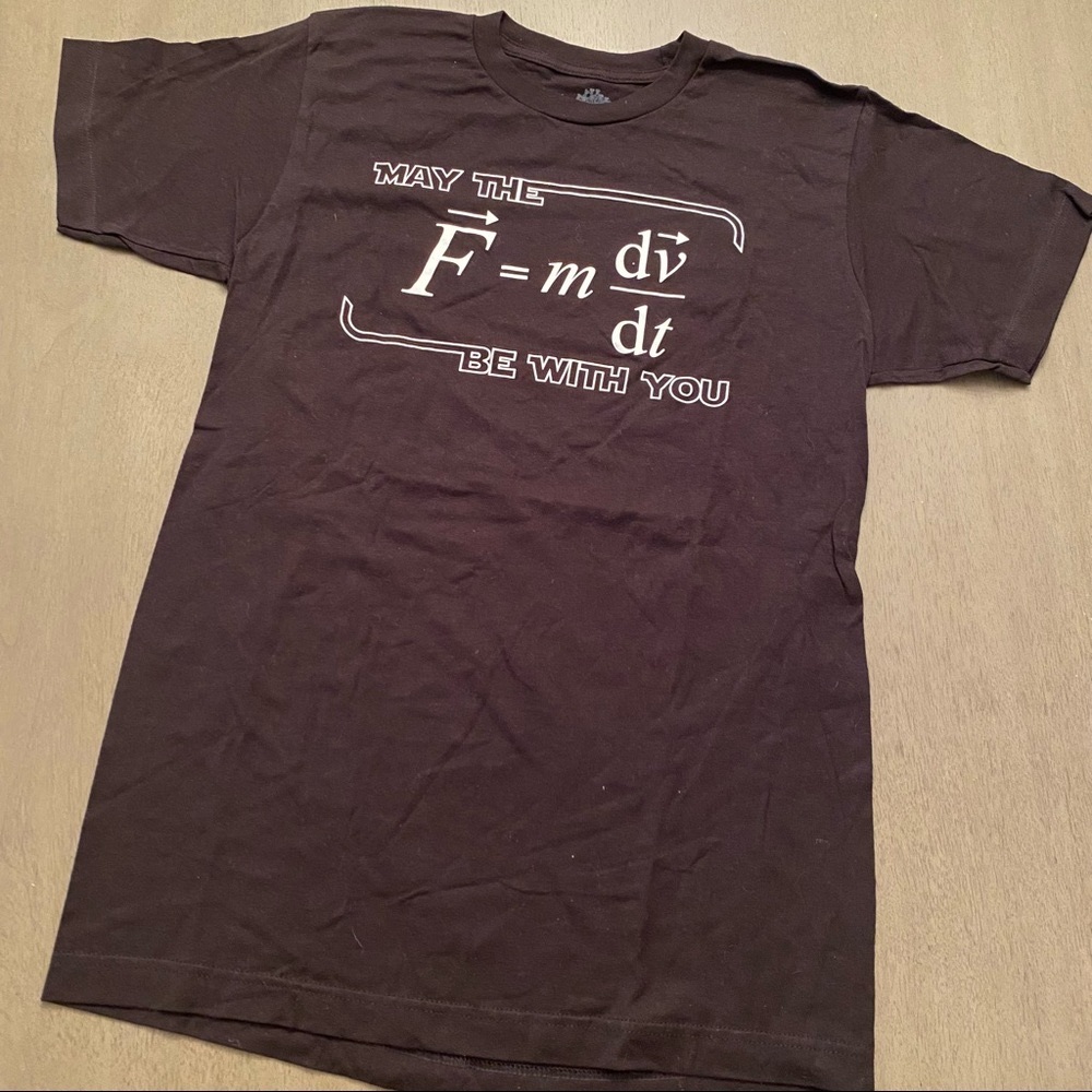 Star Wars May the Force be with You T-Shirt Formula Size Medium